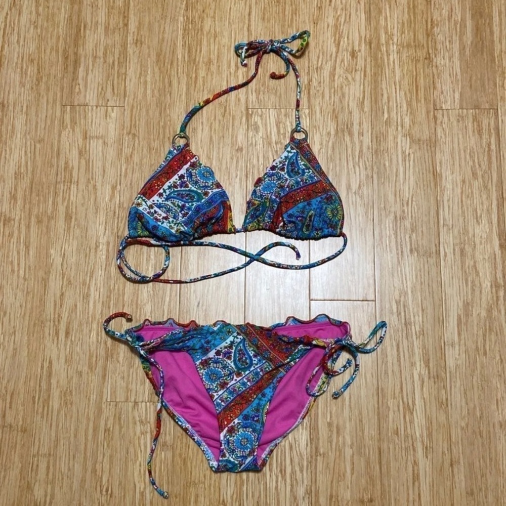 xhilaration colorful bikini